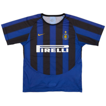 2003-04 Inter Milan Basic Home Shirt #3 - 8/10 - (M.Boys)