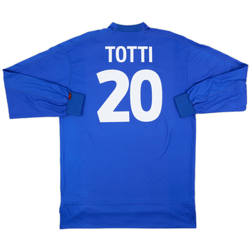 1998-99 Italy Home L/S Shirt Totti #20 - 8/10 - (XXL)