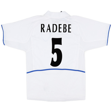 2002-03 Leeds United Home Shirt Radebe #5 (S)
