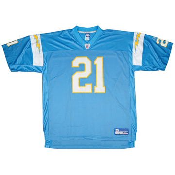 2002-04 San Diego Chargers Tomlinson #21 Reebok On Field Alternate Jersey - 7/10 - (XXL)