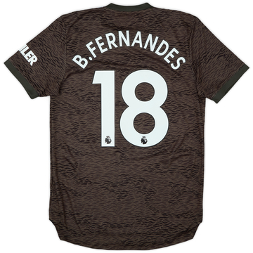 2020-21 Manchester United Authentic Away Shirt B.Fernandes #18 - 8/10 - (S)