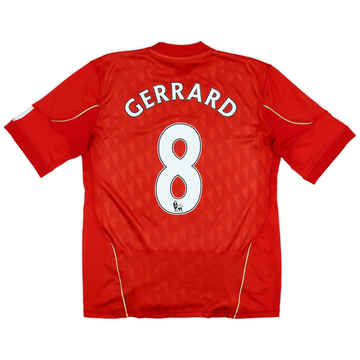 2010-12 Liverpool Home Shirt Gerrard #8 - 6/10 - (M)