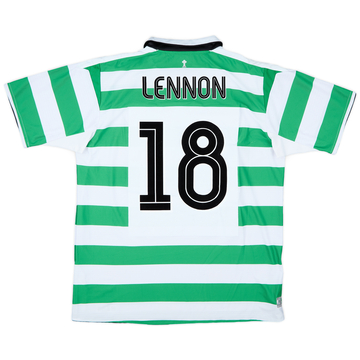 2004-05 Celtic Home Shirt Lennon #18 - 8/10 - (XL)