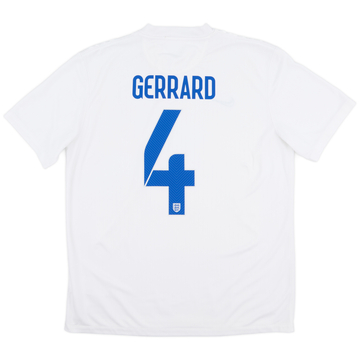 2014-15 England Home Shirt Gerrard #4 - 8/10 - (L)