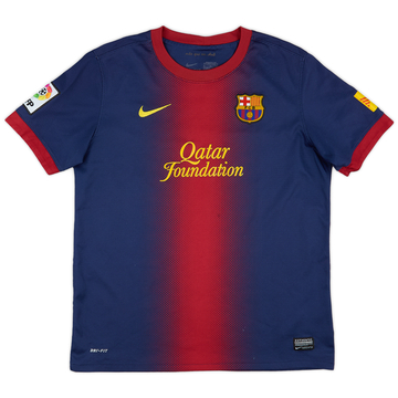 2012-13 Barcelona Home Shirt - 8/10 - (XL.Boys)