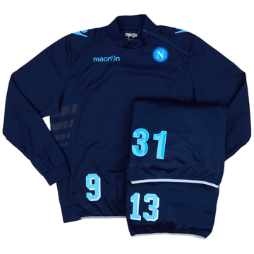 2013-14 Napoli Player Issue 1/4 Zip Training Top # - 5/10