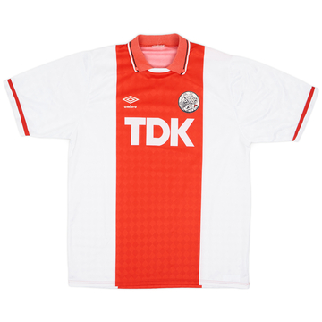 1989-91 Ajax Home Shirt - 8/10 - (XL)