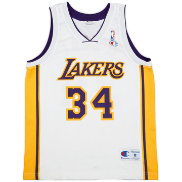 2002-04 LA Lakers O'Neal #34 Champion Alternate Jersey - 8/10 - (M)