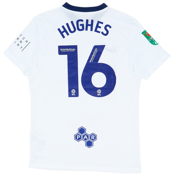 2022-23 Preston North End Match Issue Carabao Cup Home Shirt Hughes #16