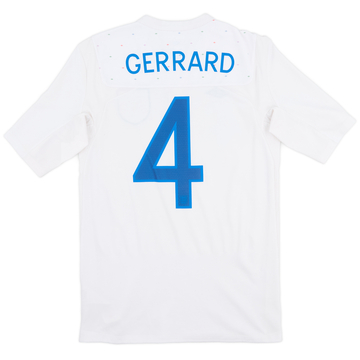 2010-11 England Home Shirt Gerrard #4 - 7/10 - (S)