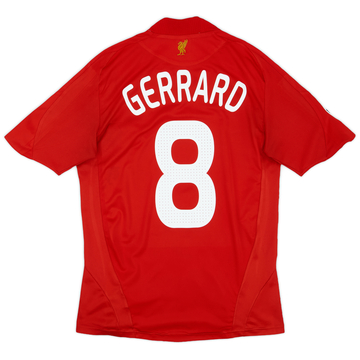2008-10 Liverpool Home Shirt Gerrard #8 - 6/10 - (S)