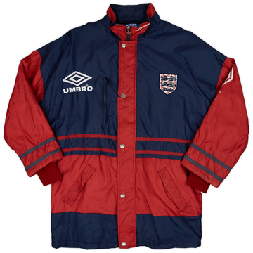 1995-97 England Umbro Padded Bench Coat - 8/10 - (M)