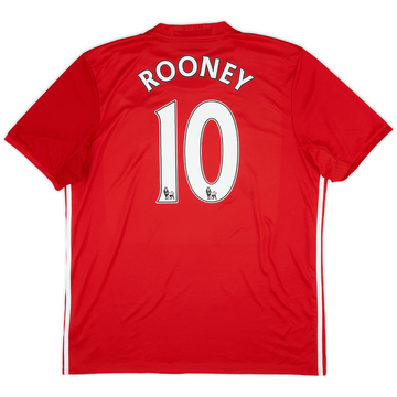 2016-17 Manchester United Home Shirt Rooney #10 - 7/10 - (XL)