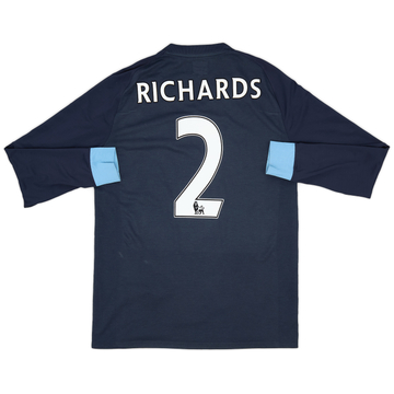 2010-12 Manchester City Away L/S Shirt Richards #2 - 6/10 - (L)