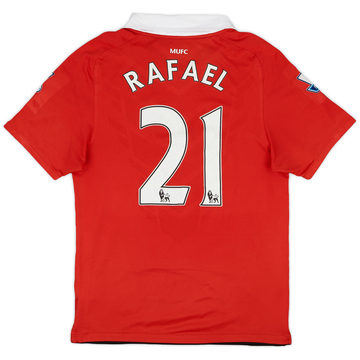 2010-11 Manchester United Home Shirt Rafael #21 - 5/10 - (S)