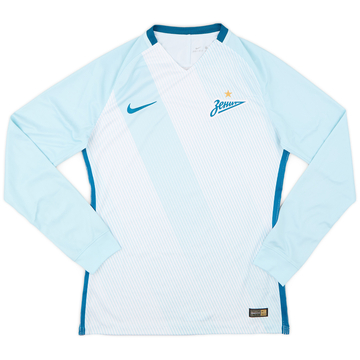 2016-17 Zenit St. Petersburg Authentic Away L/S Shirt - 9/10 - (M)