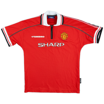 1998-00 Manchester United Home Shirt - 8/10 - (L.Boys)