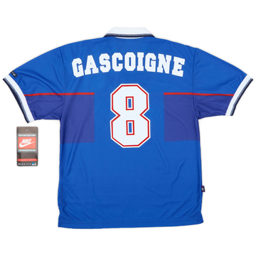 1997-99 Rangers Home Shirt Gascoigne #8 (M)