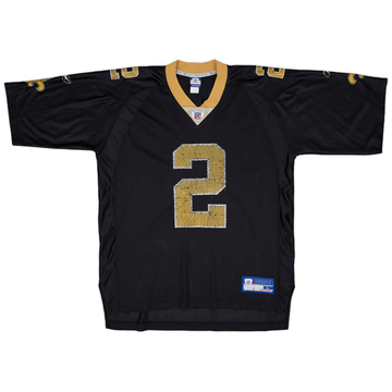 2002-04 New Orleans Saints Brooks #2 Reebok On Field Home Jersey - 4/10 - (L)