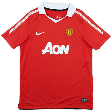 2010-11 Manchester United Home Shirt - 8/10 - (L.Boys)