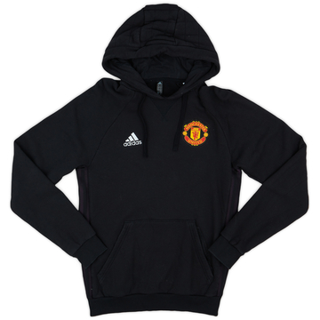 2021-22 Manchester United adidas Hooded Sweat Top - 9/10 - (S)