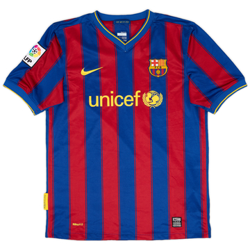 2009-10 Barcelona Home Shirt - 8/10 - (XL.Boys)