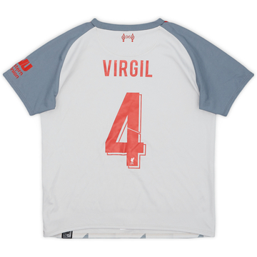 2018-19 Liverpool Third Shirt Virgil #4 - 9/10 - (4-5Y)