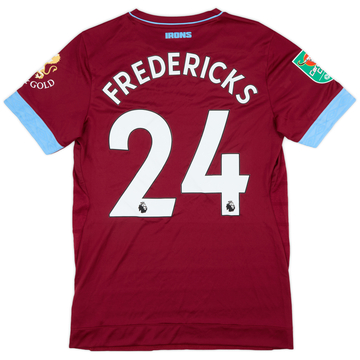2018-19 West Ham Match Issue Carabao Cup Home Shirt Fredericks #24