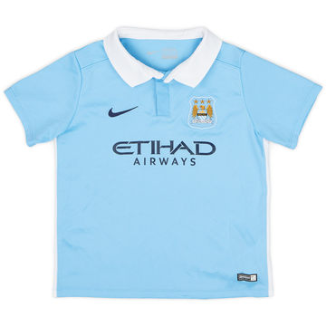2015-16 Manchester City Home Shirt - 6/10 - (S.Boys)