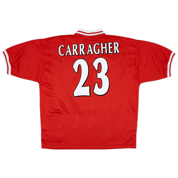 1996-98 Liverpool Home Shirt Carragher #23 - 8/10 - (XL)
