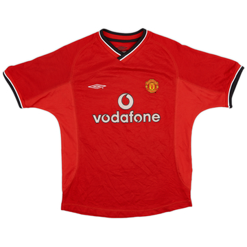 2000-02 Manchester United Home Shirt - 8/10 - (M.Boys)