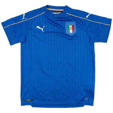 2016-17 Italy Home Shirt - 8/10 - (XL.Boys)
