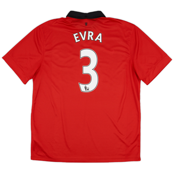 2013-14 Manchester United Home Shirt Evra #3 - 6/10 - (XL)