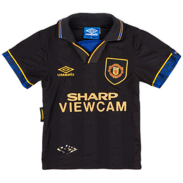 1993-95 Manchester United Away Shirt - 7/10 - (S.Boys)