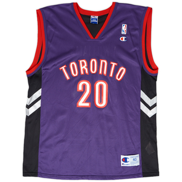 1999-02 Toronto Raptors A. Williams #20 Champion Away Jersey - 9/10 - (M)