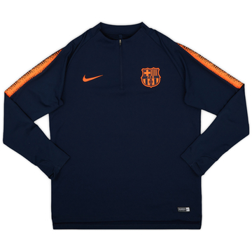 2018-19 Barcelona Nike 1/4 Zip Drill Top - 9/10 - (L)