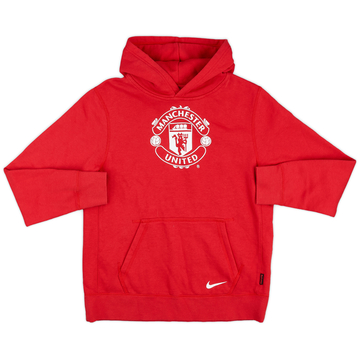 2013-14 Manchester United Nike Hooded Sweat Top - 9/10 - (XL.Boys)
