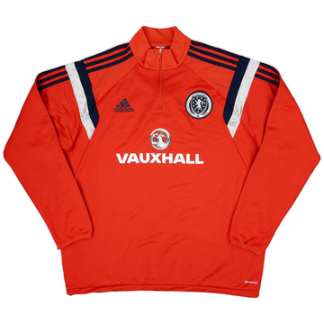2014-15 Scotland adidas 1/4 Zip Training Top - 9/10 - (XL)