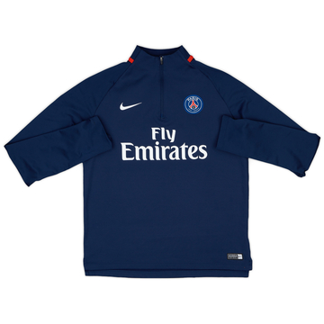 2017-18 Paris Saint-Germain Nike 1/4 Zip Drill Top - 9/10 - (XL.Boys)