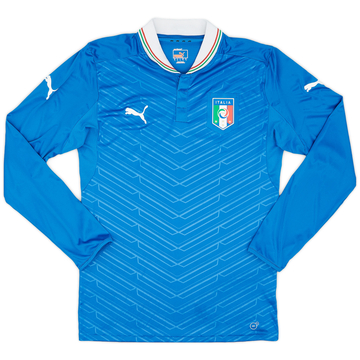 2012-13 Italy Player Issue Home L/S Shirt - 9/10 - (L)