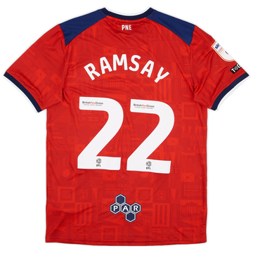 2023-24 Preston North End Match Issue Away Shirt Ramsay #22