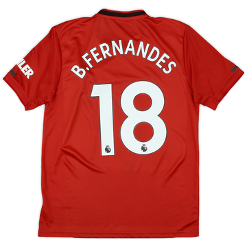 2019-20 Manchester United Home Shirt B.Fernandes #18 - 8/10 - (M)