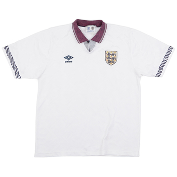 1990-92 England Home Shirt - 4/10 - (L)