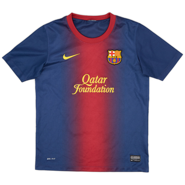 2012-13 Barcelona Home Shirt - 9/10 - (M.Boys)