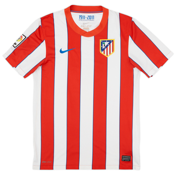 2011-12 Atletico Madrid Home Shirt - 7/10 - (S)