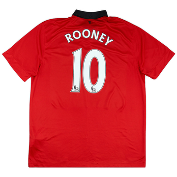 2013-14 Manchester United Home Shirt Rooney #10 - 5/10 - (XL)