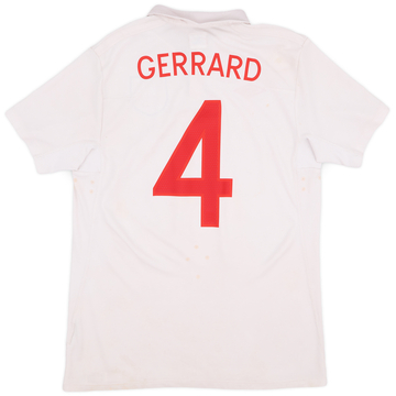 2009-10 England Home Shirt Gerrard #4 - 5/10 - (M)
