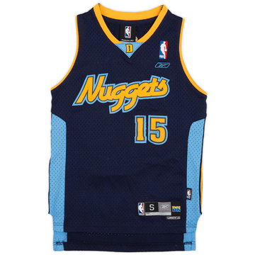 2005-06 Denver Nuggets Anthony #15 Reebok Swingman Alternate Jersey - 6/10 - (S.Boys)