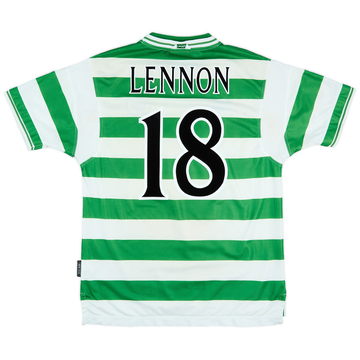 1999-01 Celtic Home Shirt Lennon #18 - 5/10 - (L)