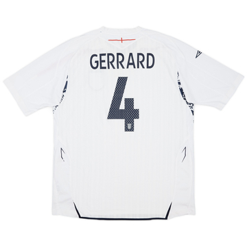 2007-09 England Home Shirt Gerrard #4VS